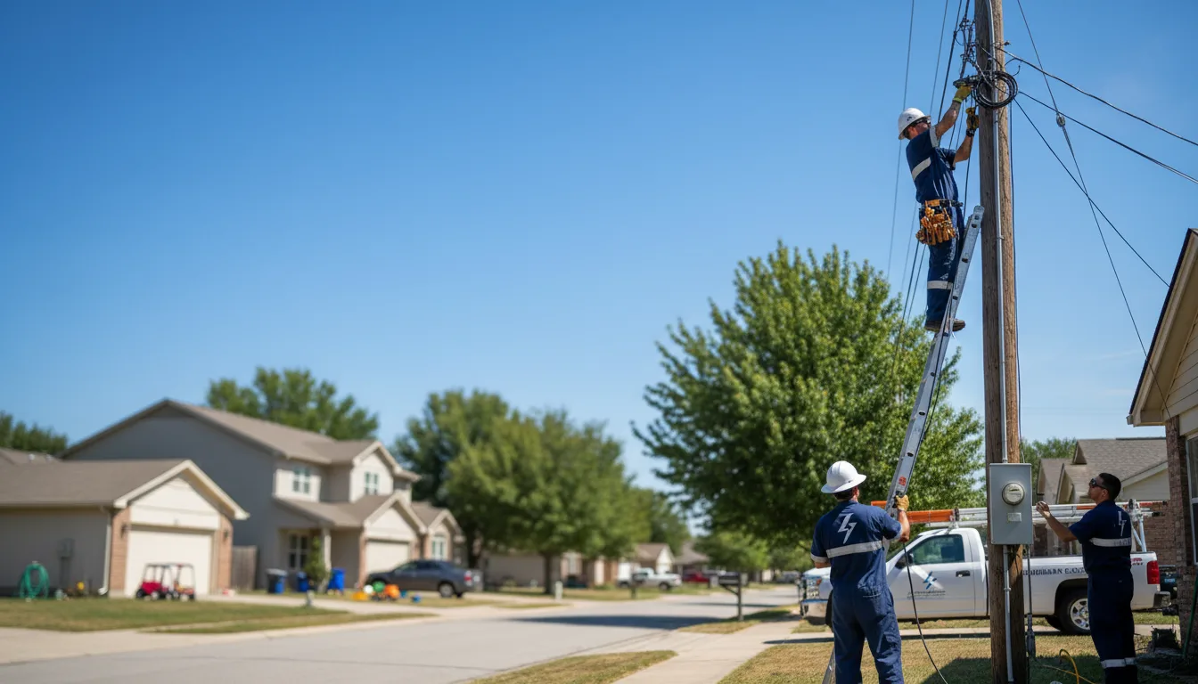 Residential electrician providing installation services in Danforth, IL